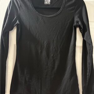 32 Degrees Black Fitted Long Sleeve Tee